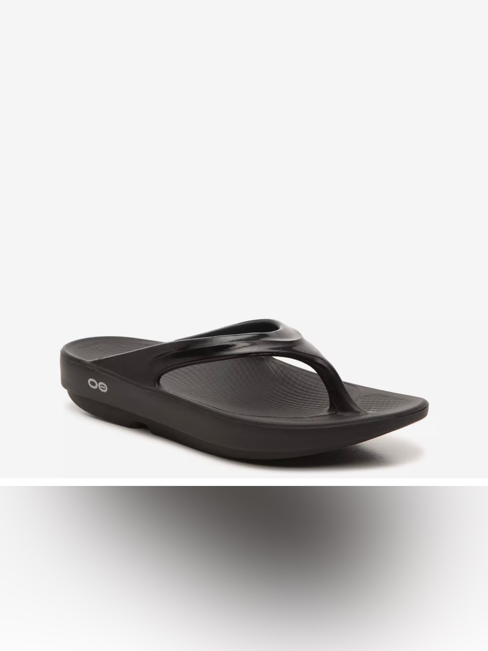 Brand new OOFOS flip flops.  Black